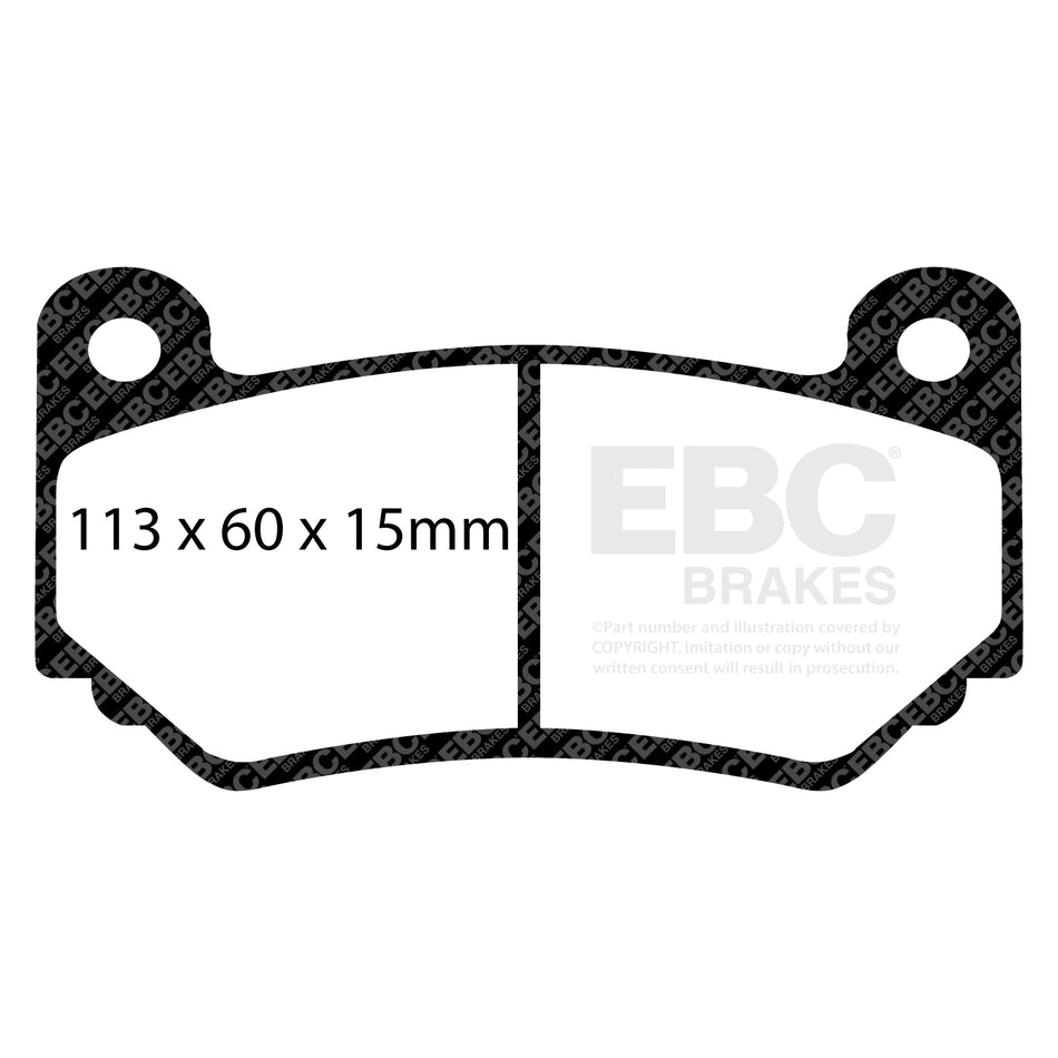 EBC Front BlueStuff Brake Pads - Lotus Elise / Caterham 7 (DP51377NDX) — view 2