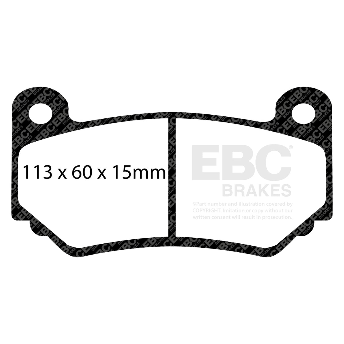 EBC Front Racing RP-X Brake Pads - Lotus Elise / Lotus Exige (DP81377RPX) — view 2