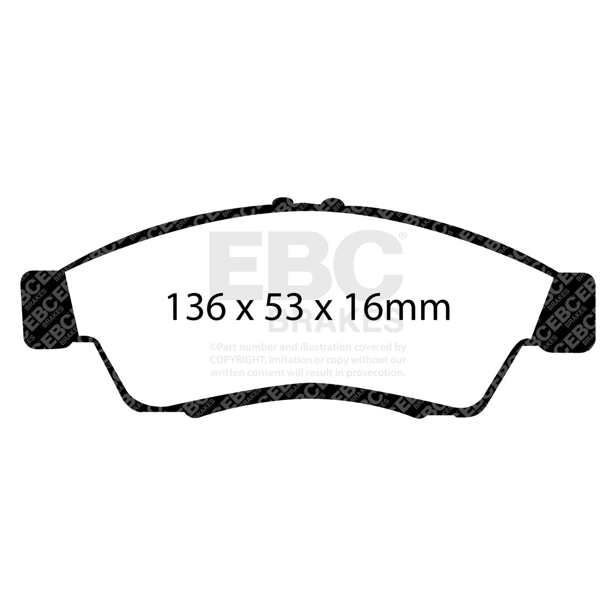 EBC Front Ultimax Brake Pads - Suzuki Liana (DP1390) — view 2