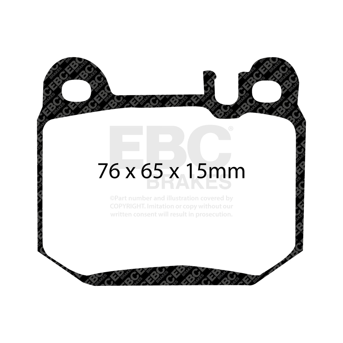EBC Rear Ultimax Brake Pads - Mercedes-Benz M-Class (W163) (DP1395) — view 2
