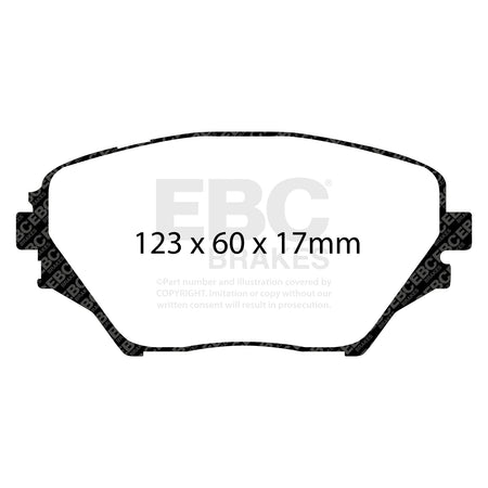 EBC Front Ultimax Brake Pads - Toyota Rav 4 (DP1402) — view 2