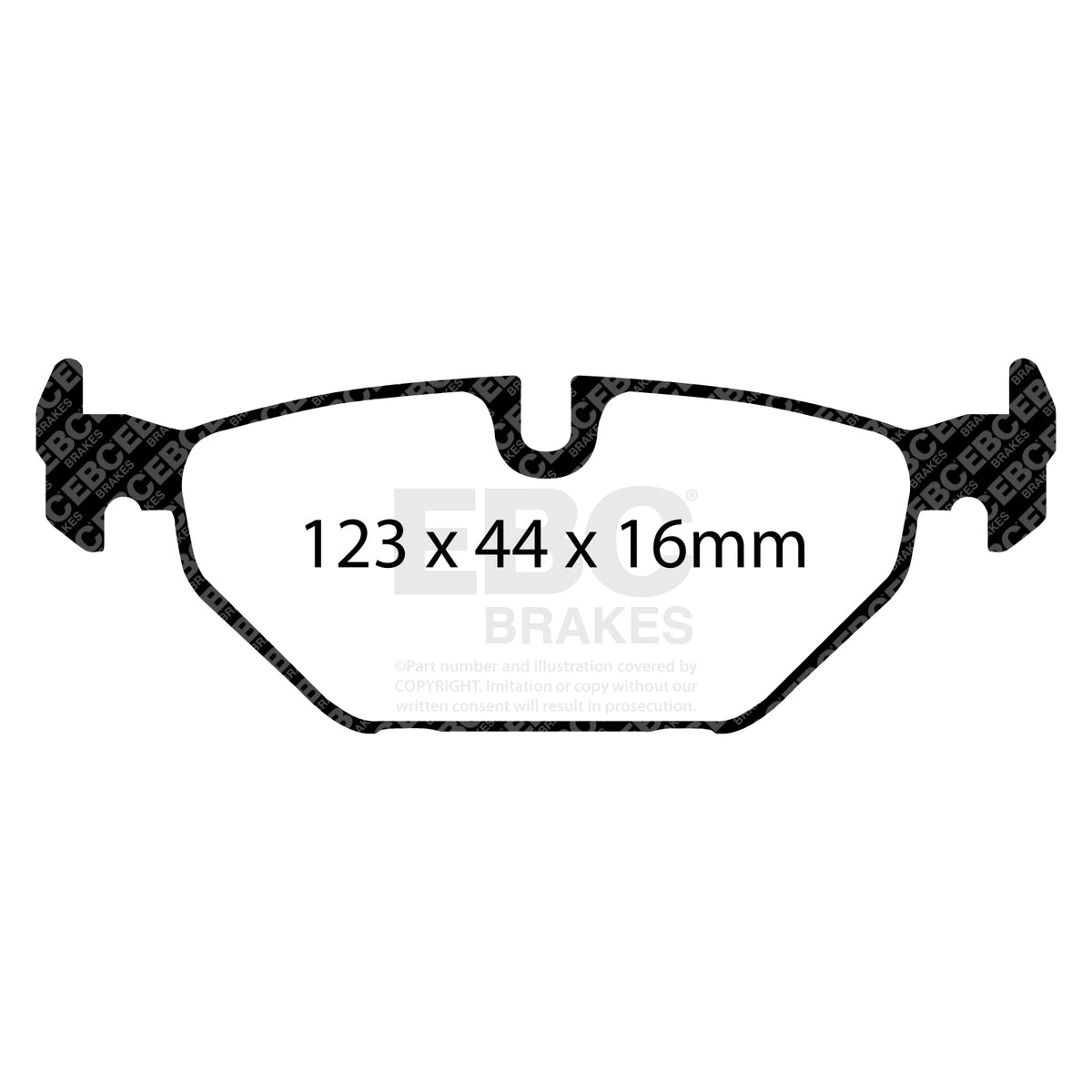 EBC Rear Ultimax Brake Pads - Saab 9|5 (DP1405) — view 2