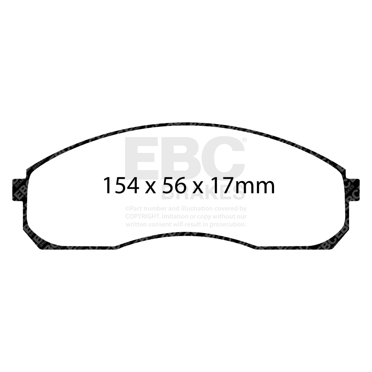 EBC Front Ultimax Brake Pads - Kia Carnival / Kia Sedona (DP1423) — view 2