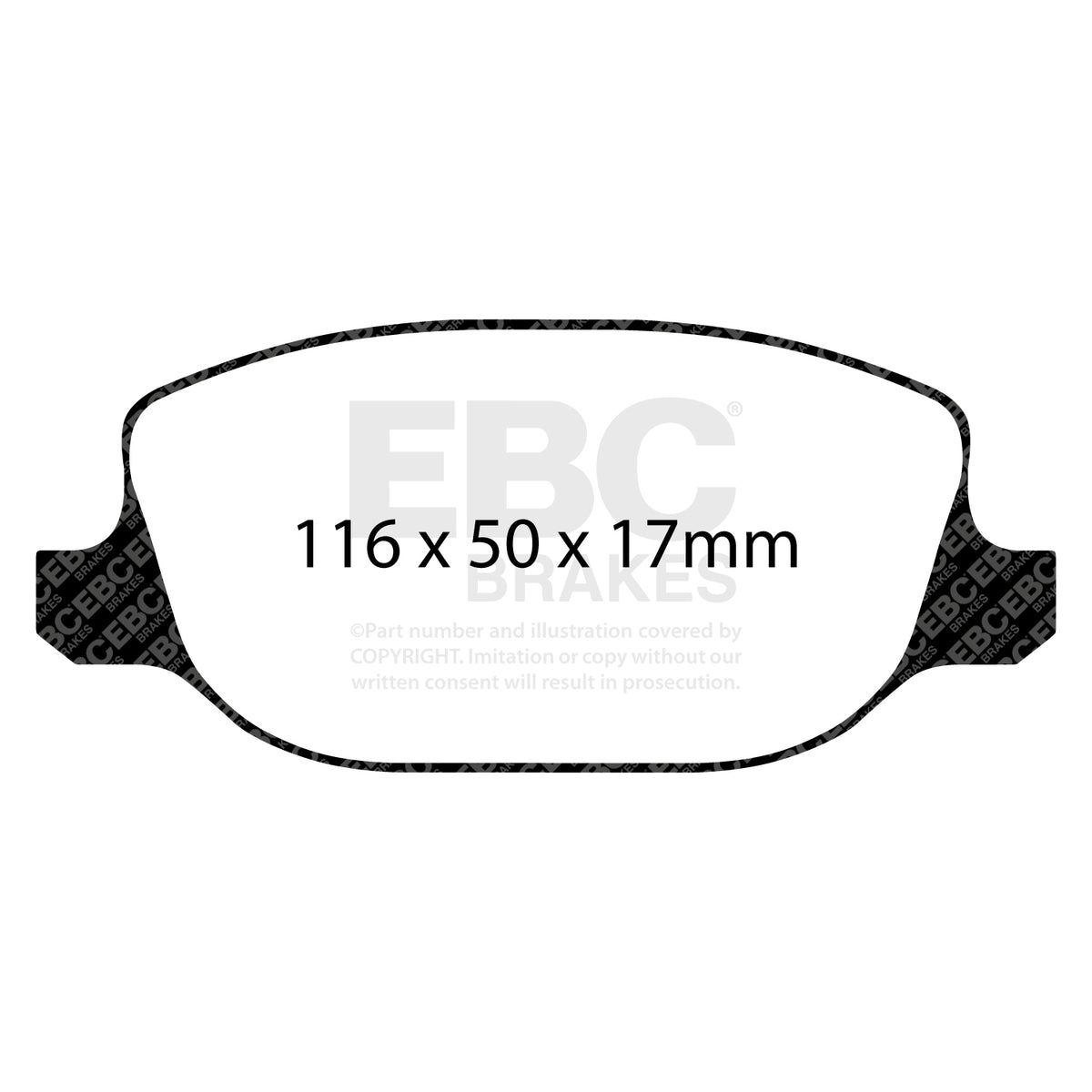 EBC Rear RedStuff Brake Pads - Alfa Romeo Brera / Alfa Romeo 159 (DP31425C) — view 2