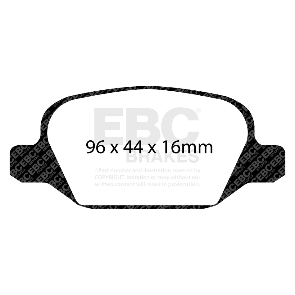 EBC Rear RedStuff Brake Pads - Alfa Romeo 156 / Alfa Romeo 147 (DP31430C) — view 2