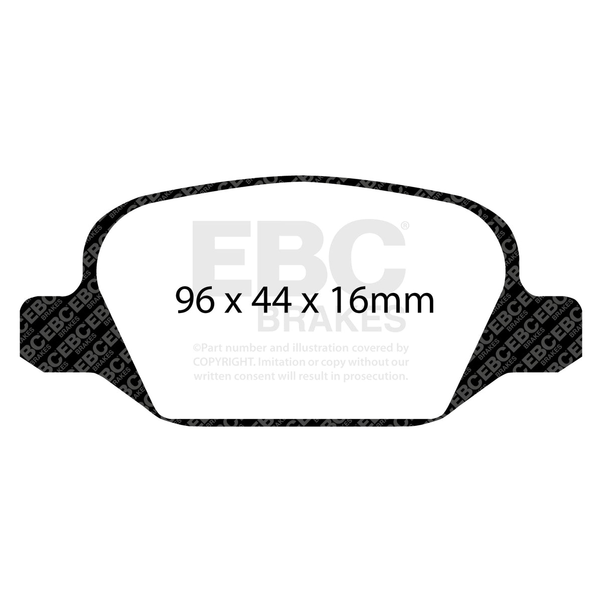 EBC Rear RedStuff Brake Pads - Alfa Romeo 156 / Alfa Romeo 147 (DP31430C) — view 2