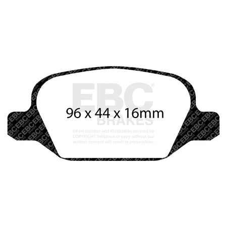 EBC Rear RedStuff Brake Pads - Alfa Romeo 156 / Alfa Romeo 147 (DP31430C) — view 2