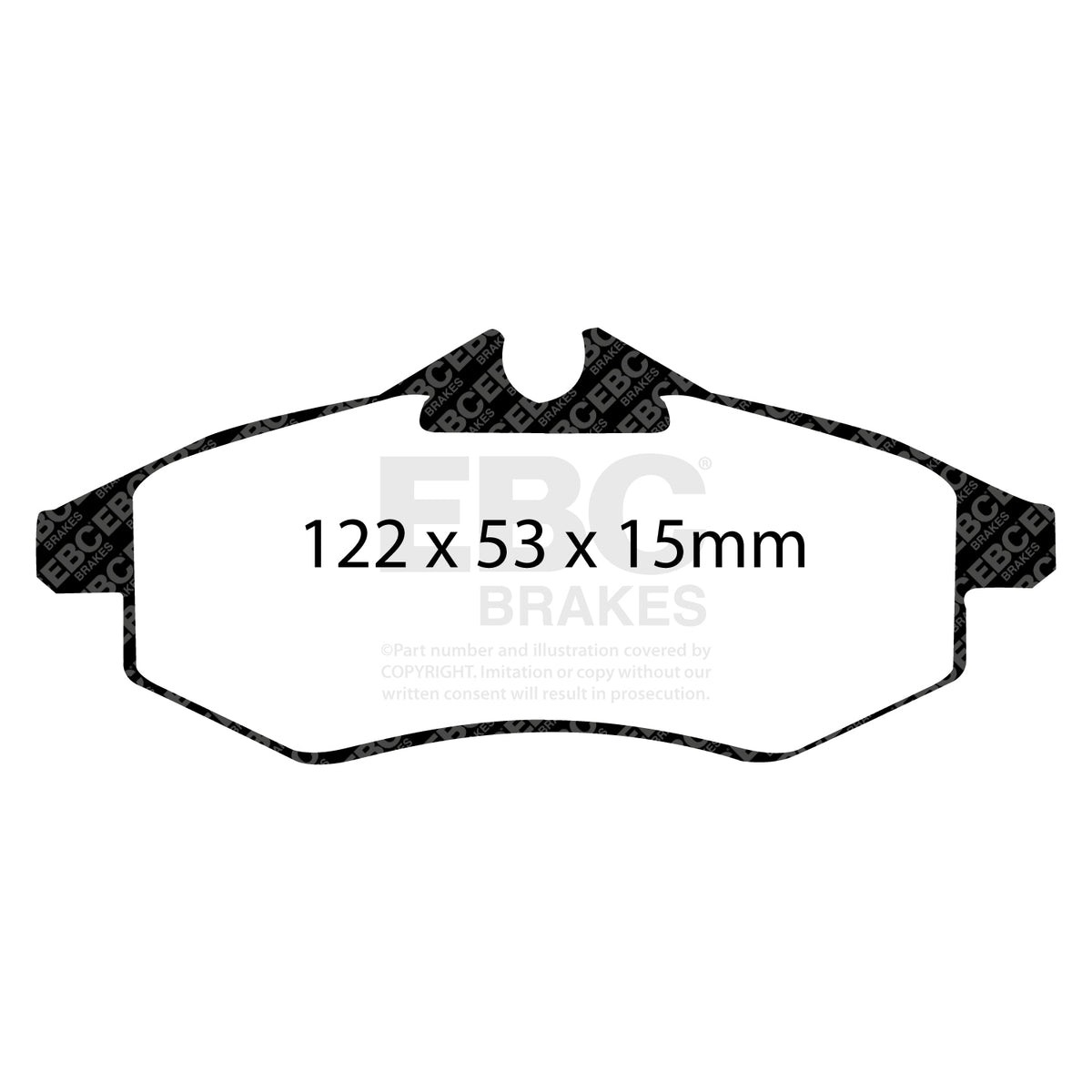 EBC Front Ultimax Brake Pads - Citroen C3 / Citroen C2 (DP1434) — view 2