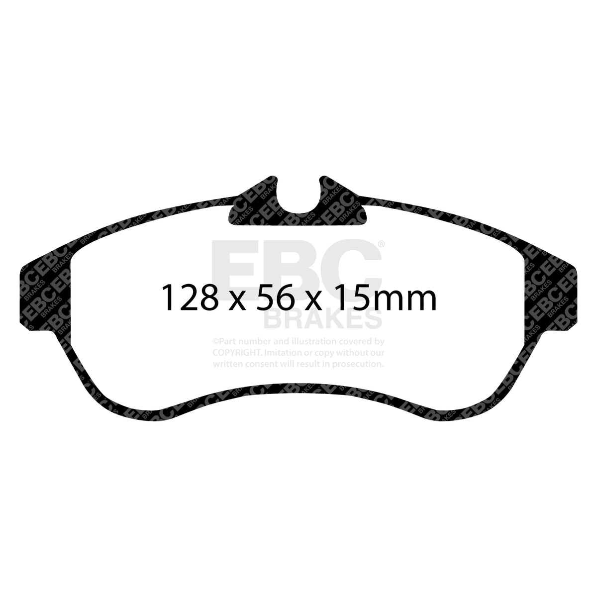 EBC Front Ultimax Brake Pads - Citroen C3 / Citroen C3 Pluriel (DP1435) — view 2