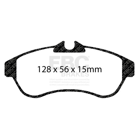EBC Front GreenStuff Brake Pads - Citroen C3 / Citroen C3 Pluriel (DP21435) — view 2