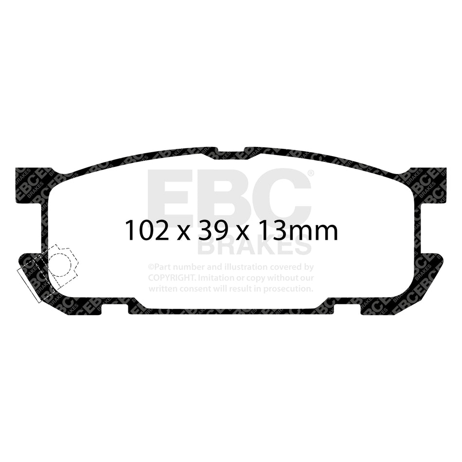 EBC Rear BlueStuff Brake Pads - Mazda MX-5 (DP51453B) — view 2