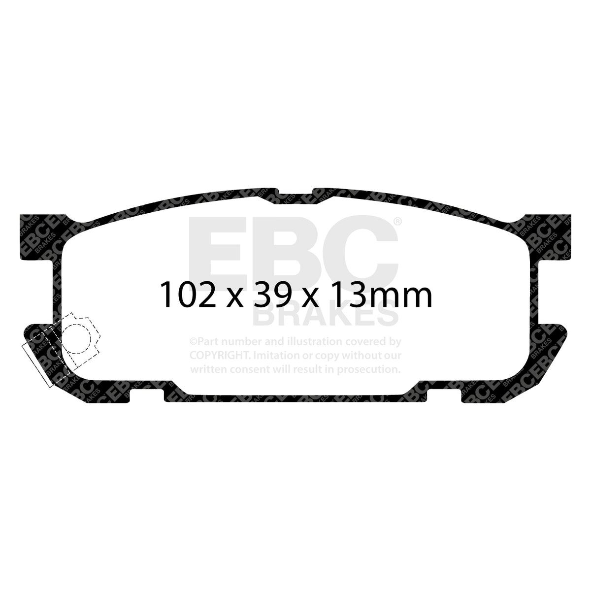 EBC Rear GreenStuff Brake Pads - Mazda MX-5 (DP21453) — view 2