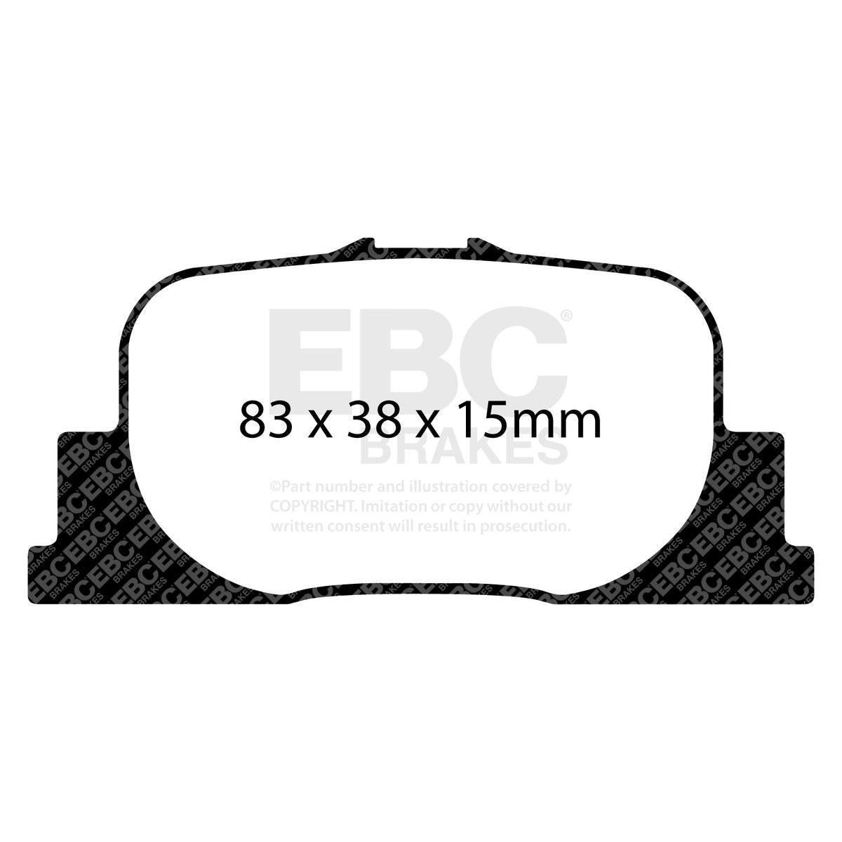 EBC Rear Ultimax Brake Pads - Toyota Prius / Toyota Windom (DP1456) — view 2