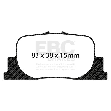 EBC Rear Ultimax Brake Pads - Toyota Prius / Toyota Windom (DP1456) — view 2