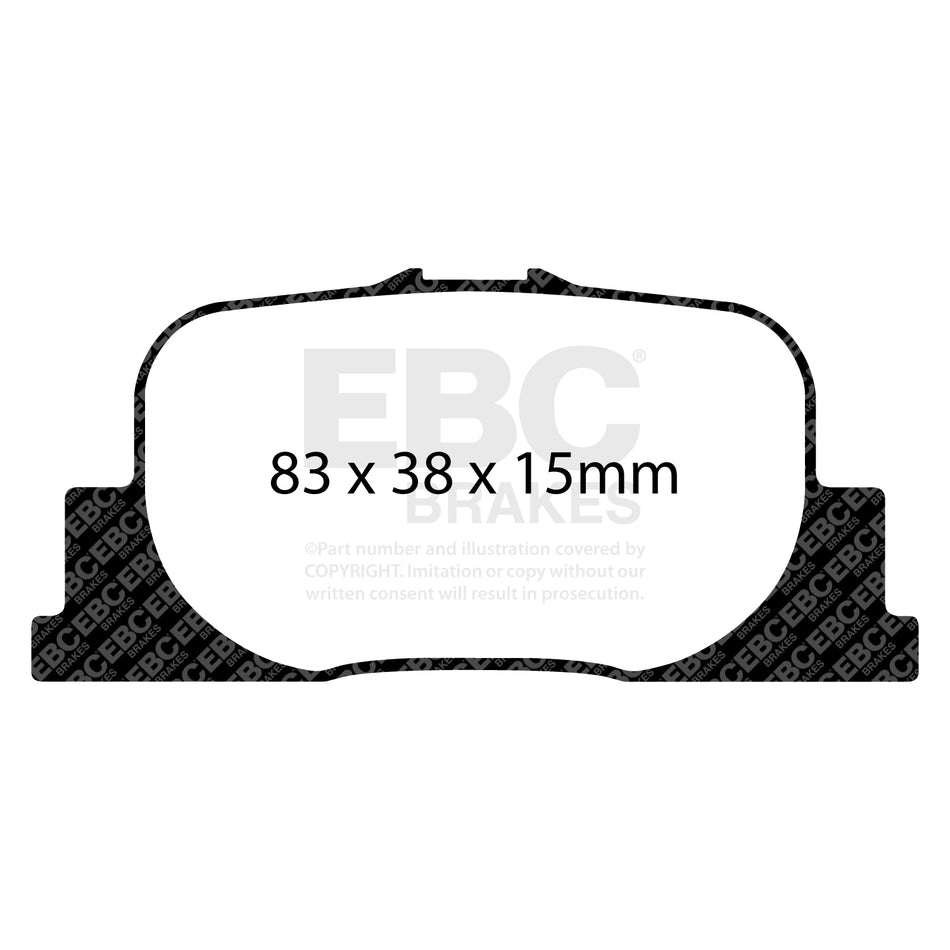 EBC Rear Ultimax Brake Pads - Toyota Prius / Toyota Windom (DP1456) — view 2