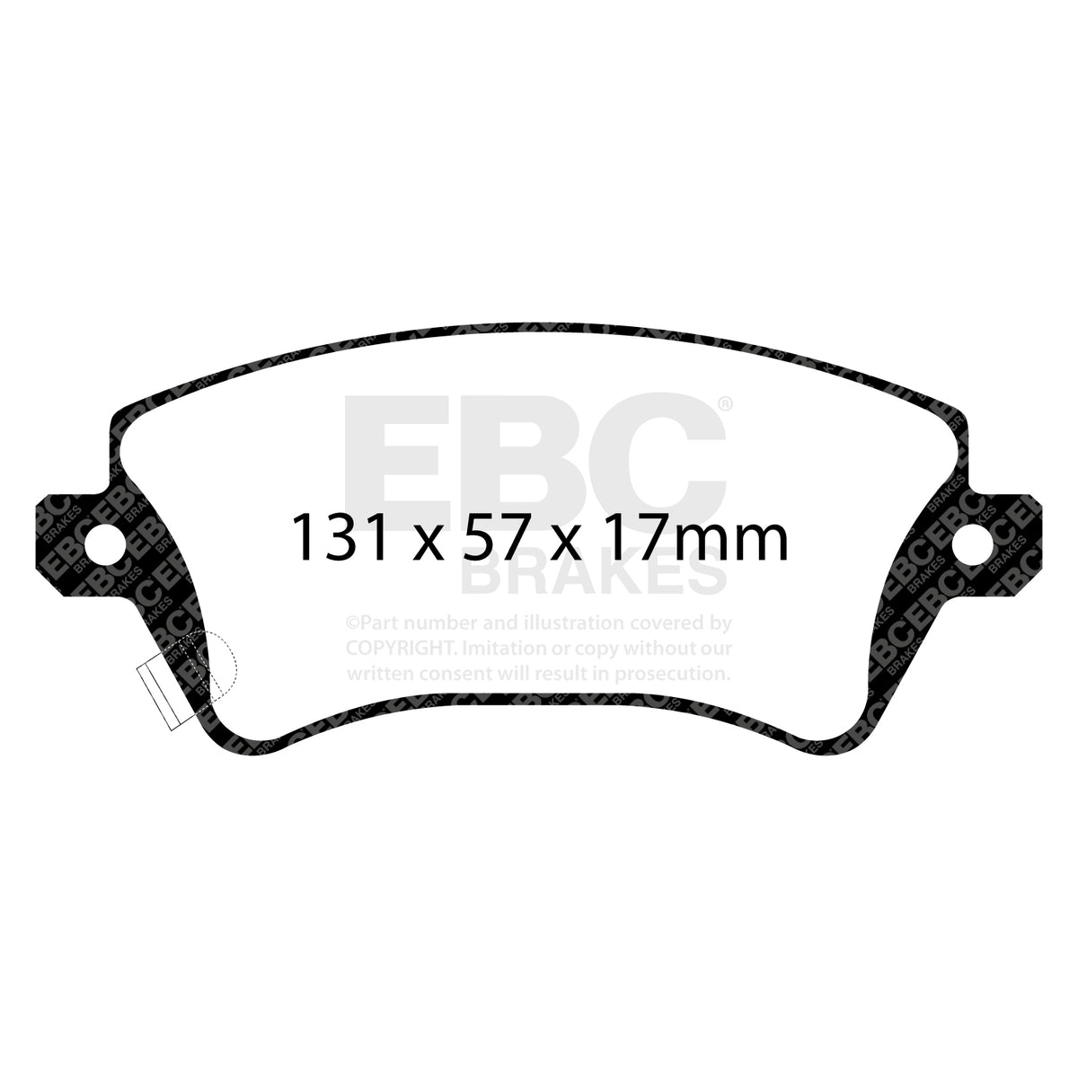 EBC Front YellowStuff Brake Pads - Toyota Corolla (DP41457R) — view 2