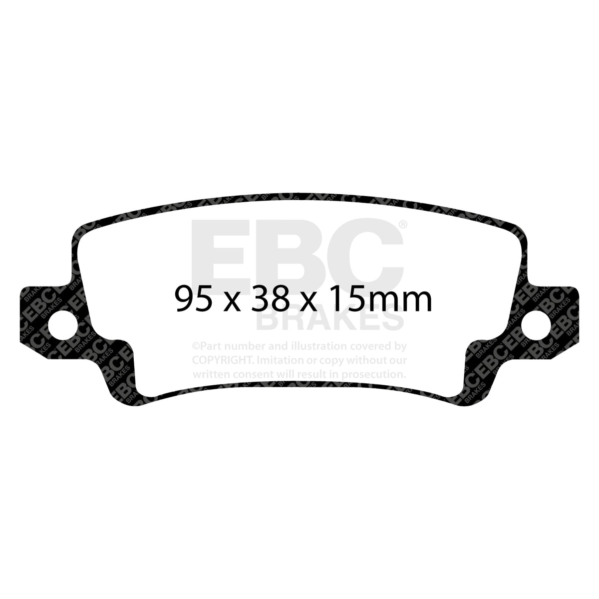 EBC Rear GreenStuff Brake Pads - Toyota Corolla (DP21458) — view 2