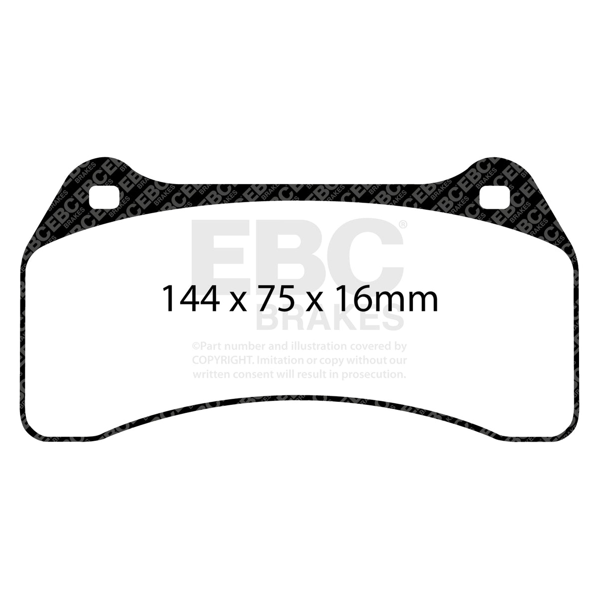 EBC Front RedStuff Brake Pads - Jaguar Stype / Jaguar Xjr (DP31462C) — view 2