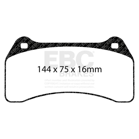 EBC Front RedStuff Brake Pads - Jaguar Stype / Jaguar Xjr (DP31462C) — view 2