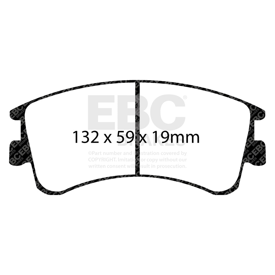 EBC Front Ultimax Brake Pads - Mazda 6 (DP1465) — view 2