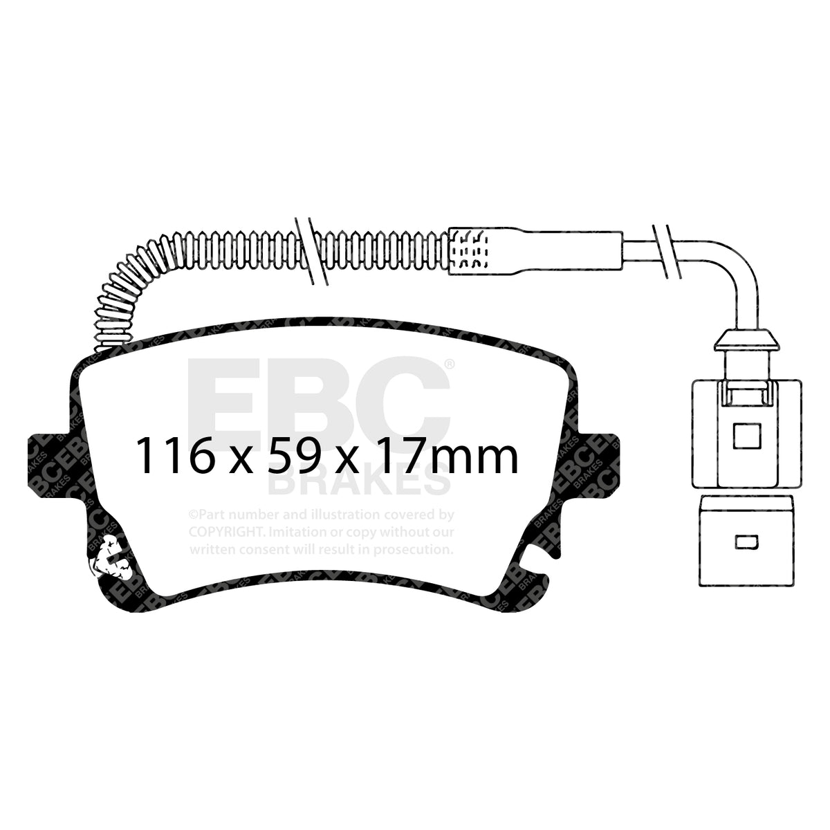 EBC Rear BlueStuff Brake Pads - Audi A6 quattro / Audi A6 quattro Avant (DP51470NDX) — view 2