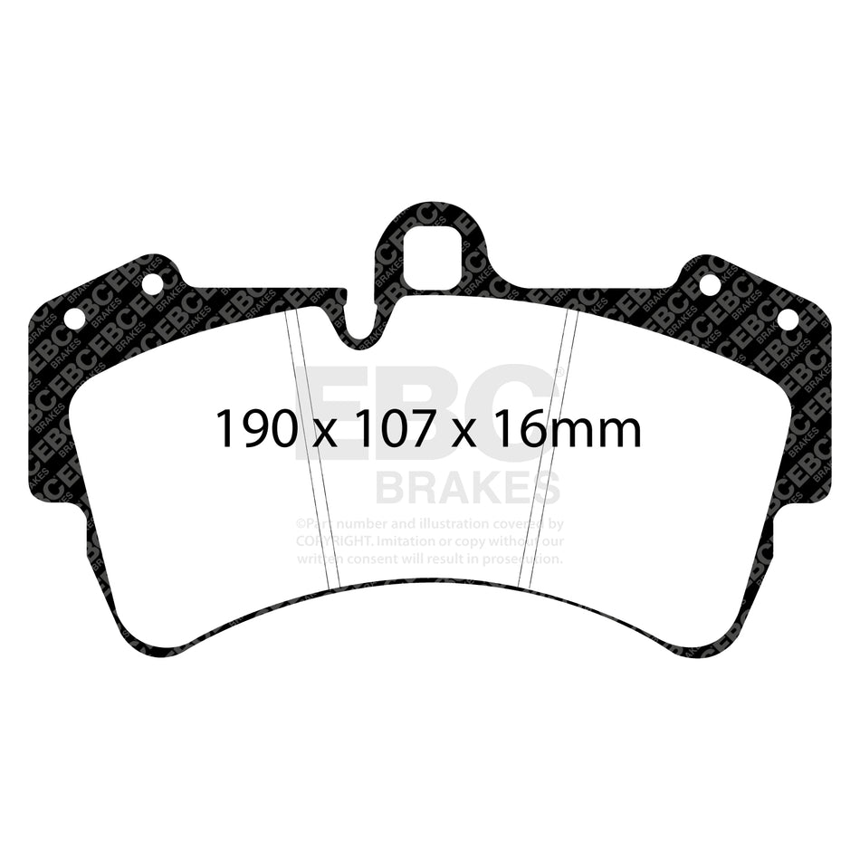EBC Front BlueStuff Brake Pads - Audi Q7 / Volkswagen Touareg (1st Gen) (DP51473NDX) — view 2