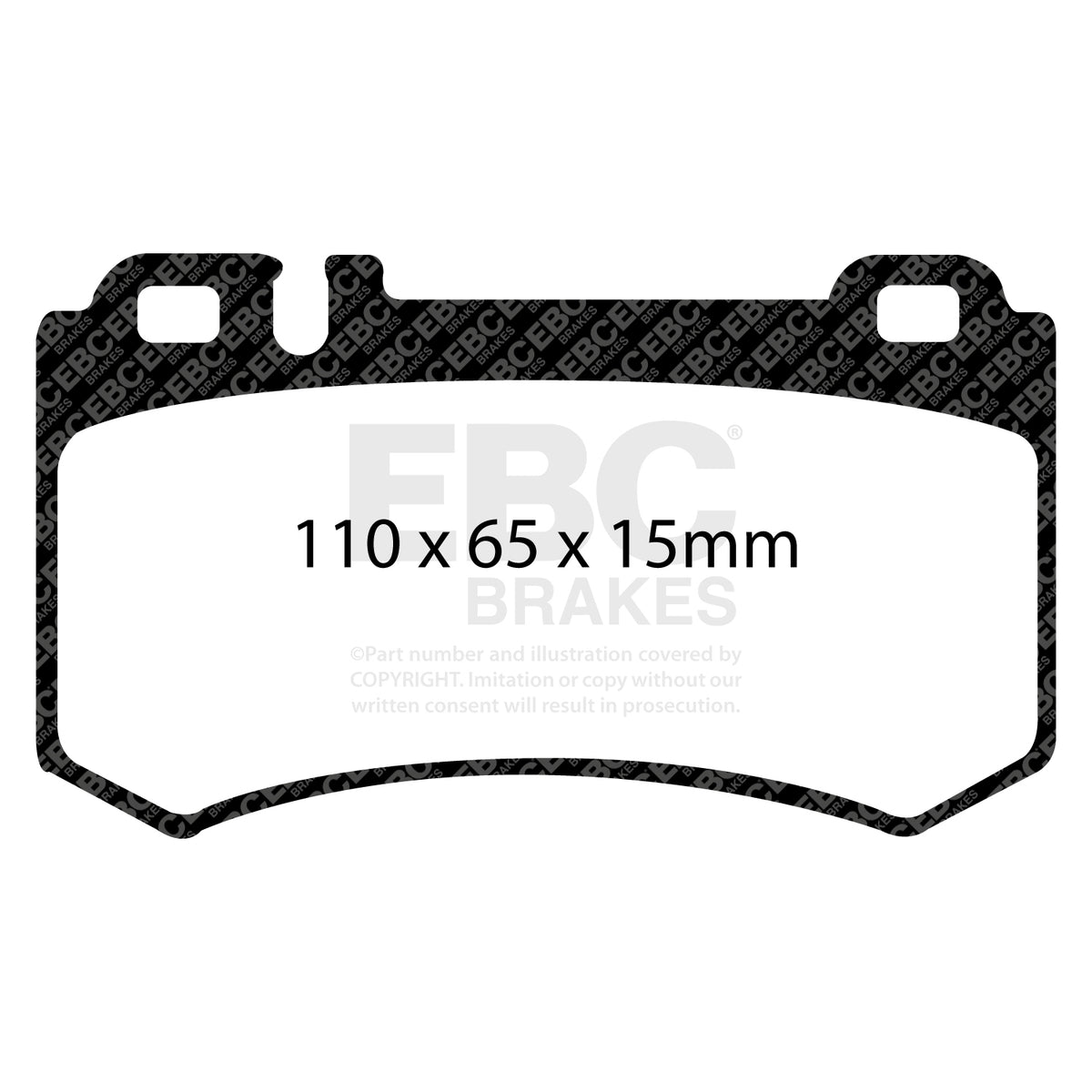 EBC Rear RedStuff Brake Pads - Mercedes-Benz S-Class (W220) / Mercedes-Benz S-Class (W221) (DP31490C) — view 2