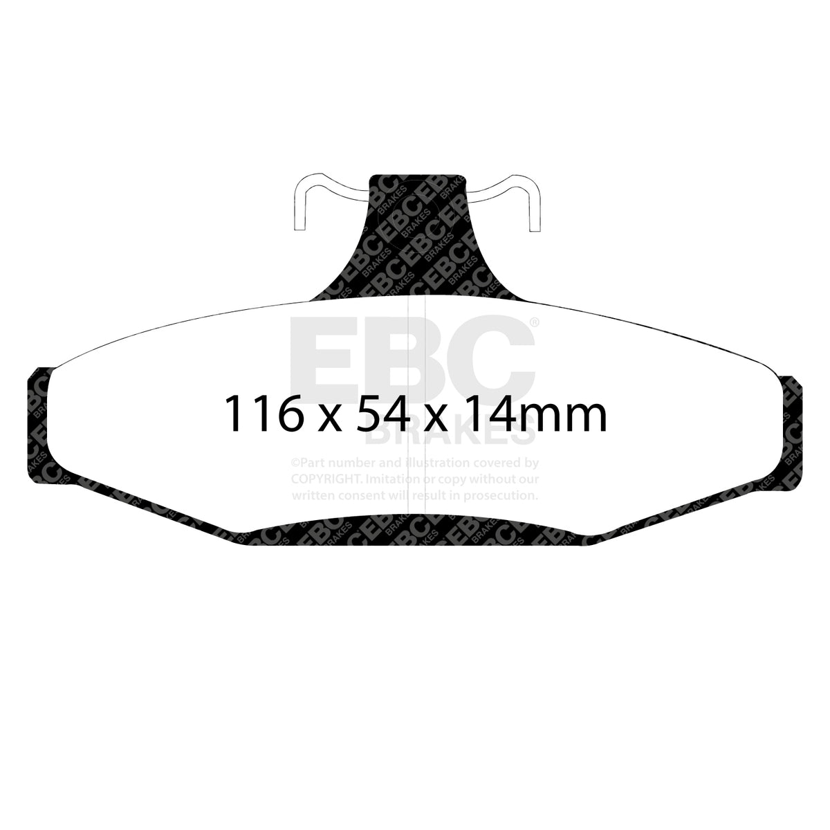 EBC Rear RedStuff Brake Pads - Ford (australia And New Zealand) Falcon / Ford (australia And New Zealand) Fairlane (DP31501C)