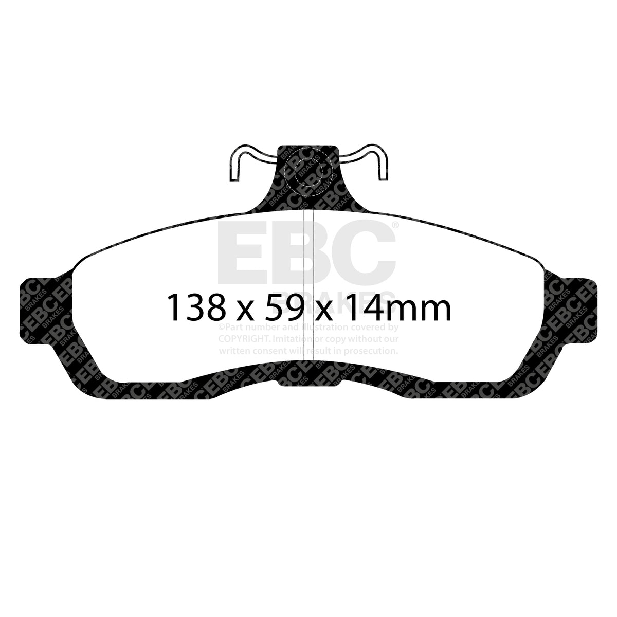 EBC Front YellowStuff Brake Pads - Holden (australia And New Zealand) Commodore (VH) / Holden (australia And New Zealand) Com