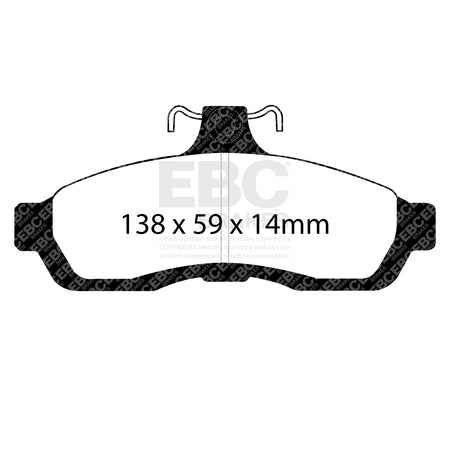 EBC Front YellowStuff Brake Pads - Holden (australia And New Zealand) Commodore (VH) / Holden (australia And New Zealand) Com