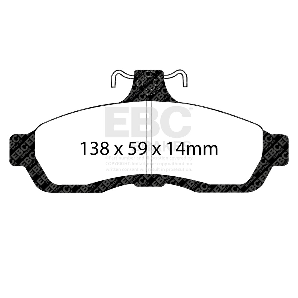 EBC Front YellowStuff Brake Pads - Holden (australia And New Zealand) Commodore (VH) / Holden (australia And New Zealand) Com
