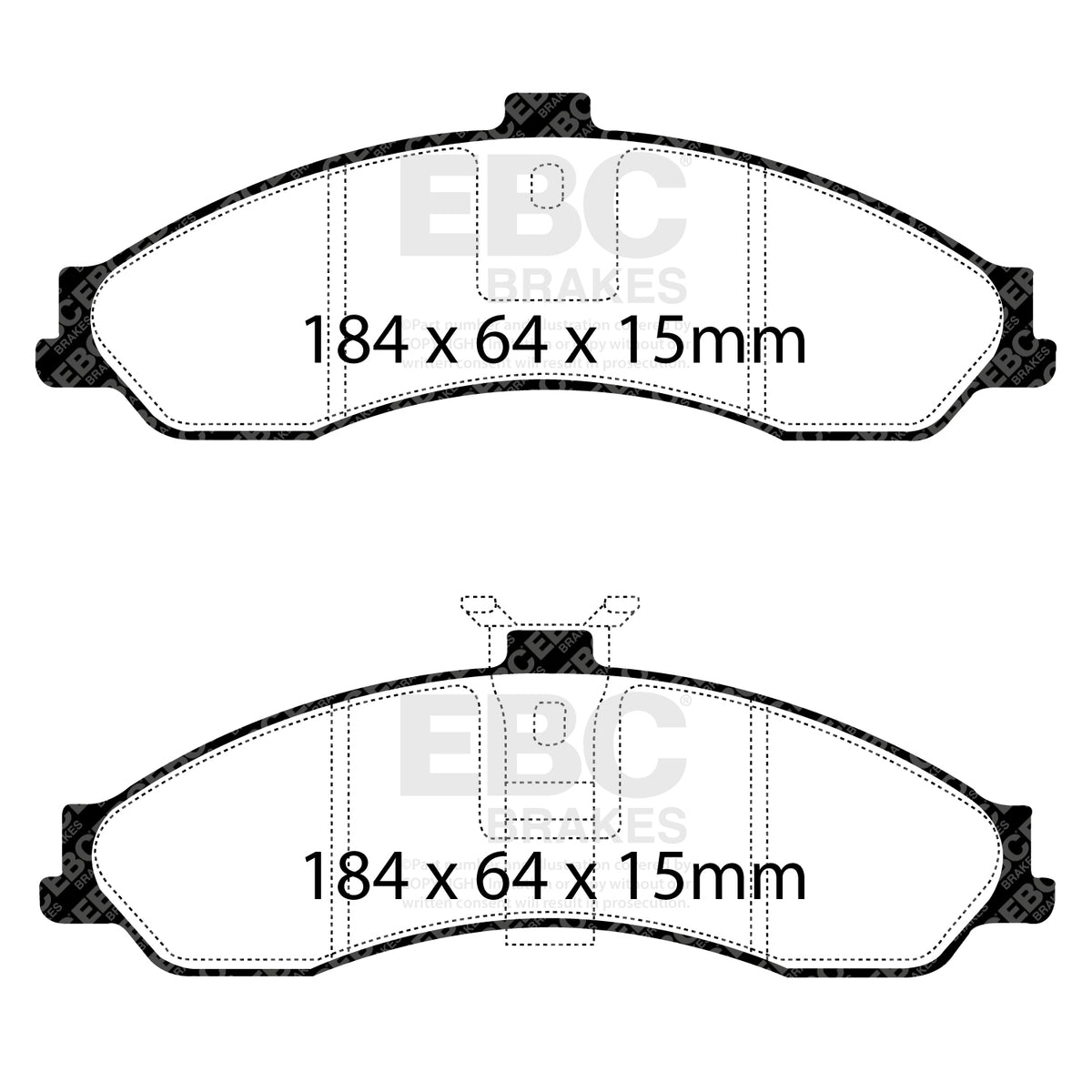 EBC Front RedStuff Brake Pads - Holden (australia And New Zealand) Commodore (VT) / Chevrolet (middle East And South Africa) 