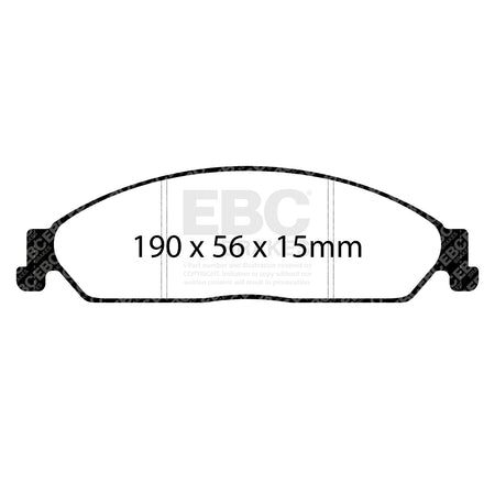 EBC Front GreenStuff Brake Pads - Ford (australia And New Zealand) Falcon / Ford (australia And New Zealand) Territory (DP215