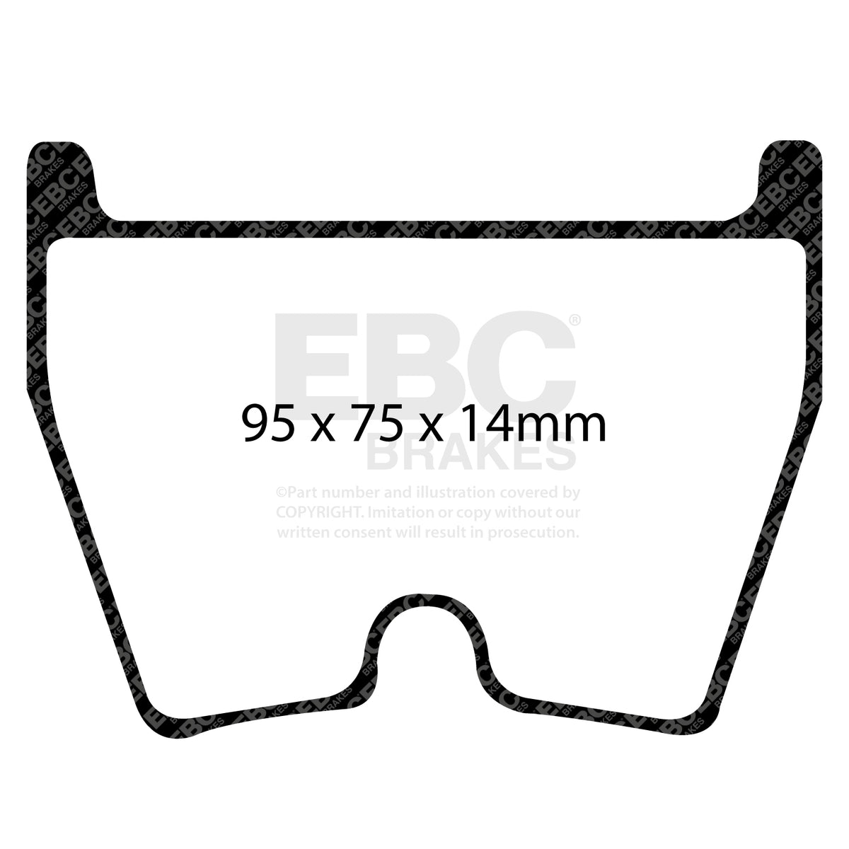 EBC Front Racing RP-X Brake Pads - Audi R8 / Lamborghini Gallardo (DP81513RPX) — view 2