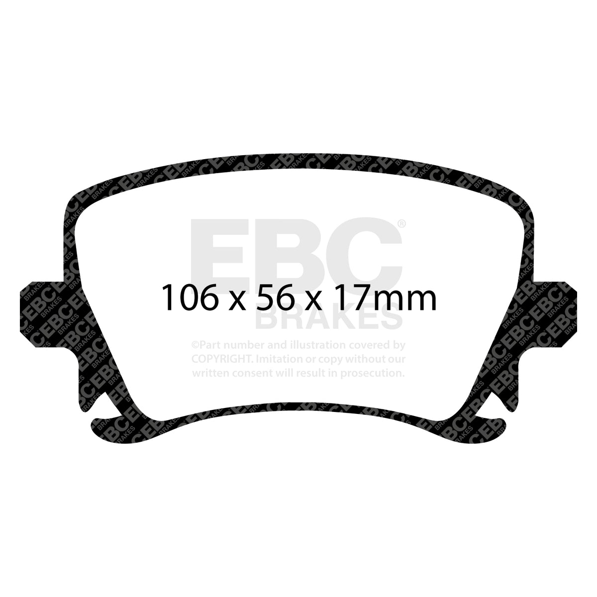 EBC Rear BlueStuff Brake Pads - Skoda Superb (3T) / Volkswagen Jetta (DP51518NDX) — view 2