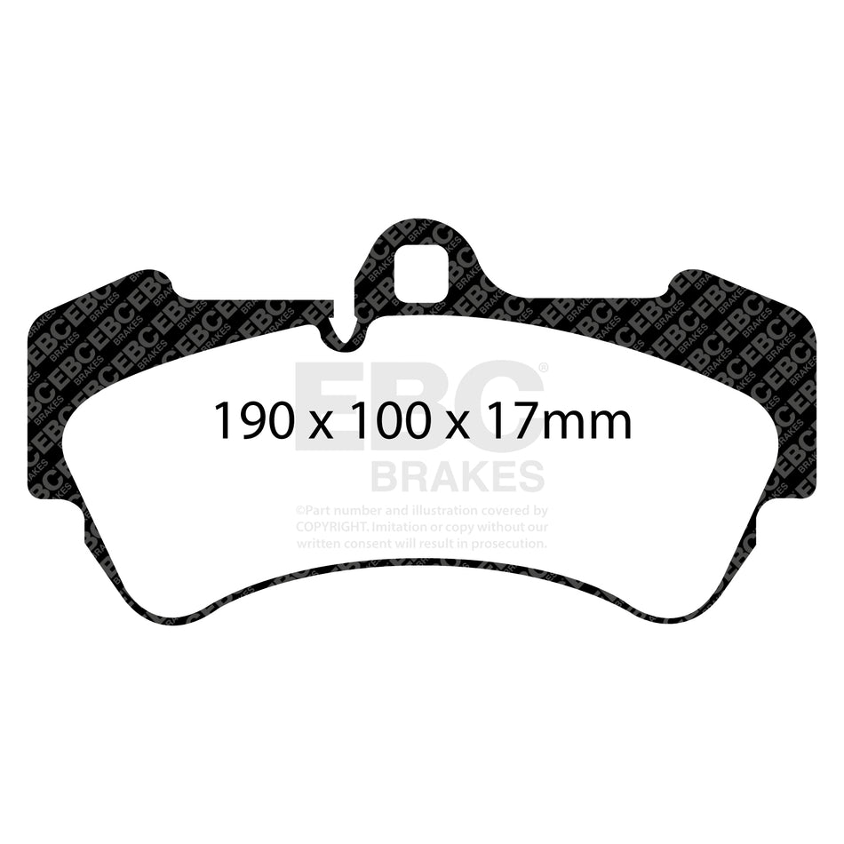 EBC Front YellowStuff Brake Pads - Volkswagen Touareg (1st Gen) / Porsche Cayenne (9PA) (DP41521R) — view 2