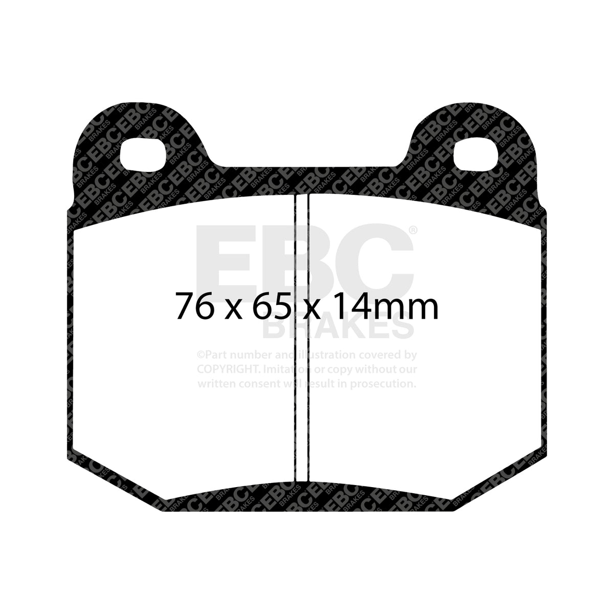 EBC Rear BlueStuff Brake Pads - Mitsubishi Lancer Evo 8 / Mitsubishi Lancer Evo 9 (DP51538NDX) — view 2