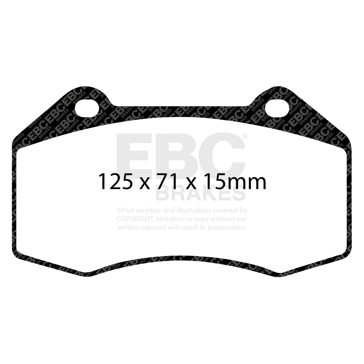 EBC Front BlueStuff Brake Pads - Renault Megane Hatch / Alpine A110 (DP51539NDX) — view 2