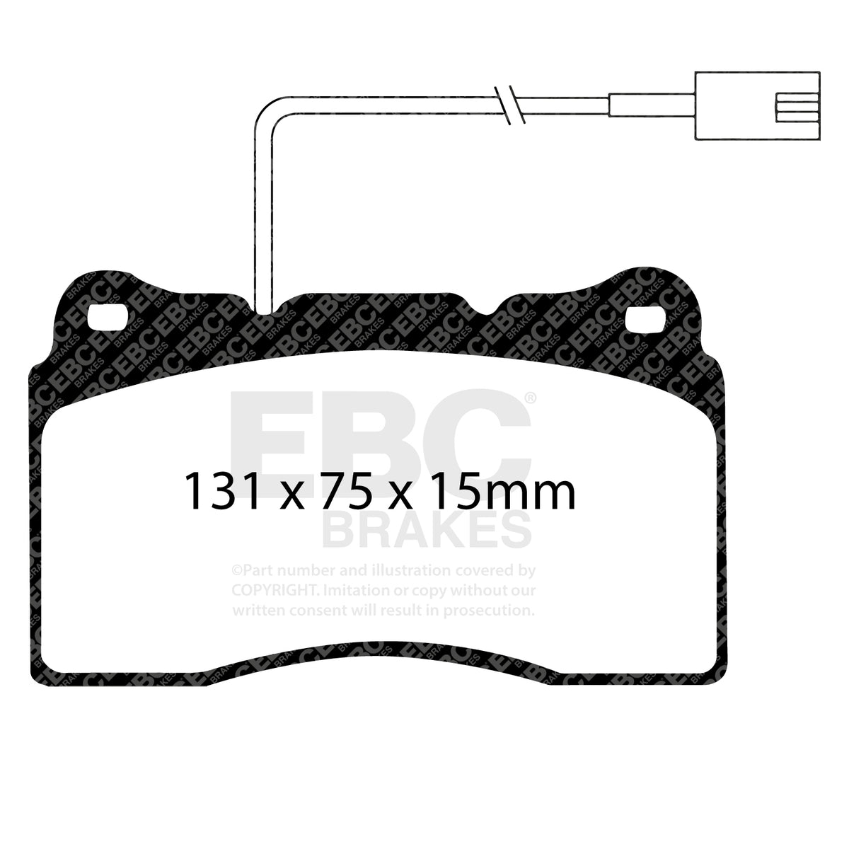 EBC Front Ultimax Brake Pads - Lancia Kappa / Alfa Romeo 156 (DP1540) — view 2