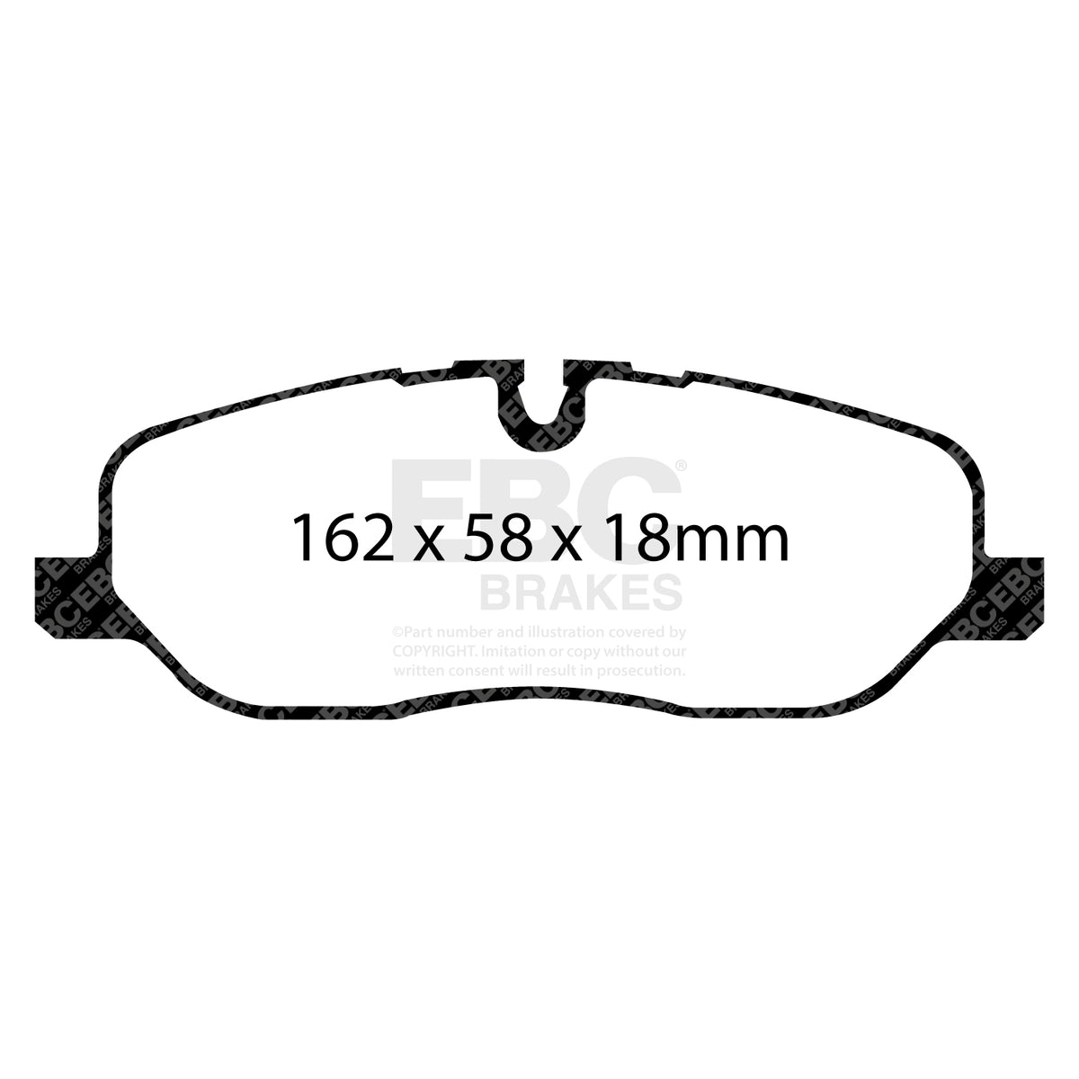 EBC Front Ultimax Brake Pads - Land Rover Discovery 3 / Land Rover Range Rover Sport (DP1541) — view 2
