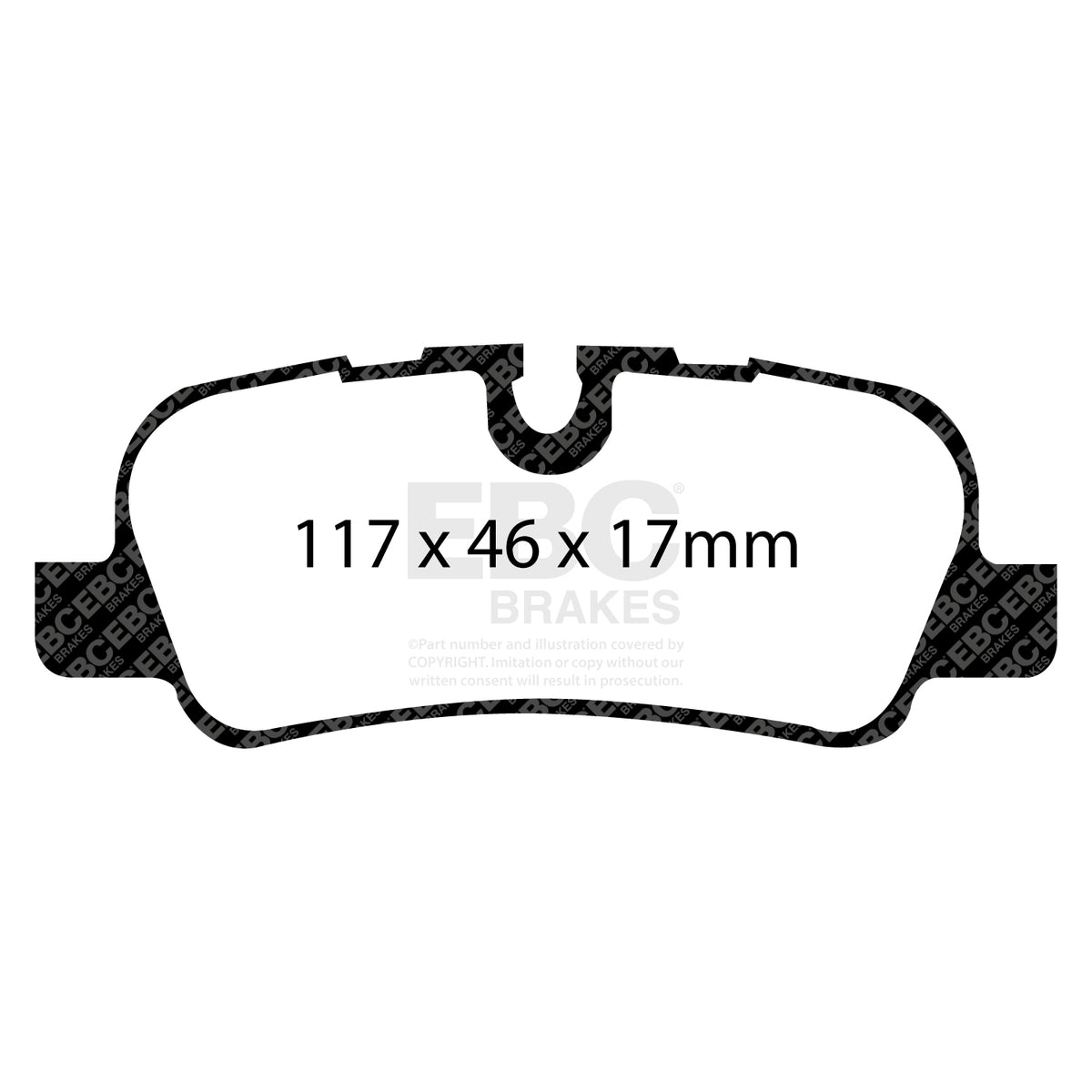 EBC Rear GreenStuff Brake Pads - Land Rover Range Rover Sport / Land Rover Discovery 4 (DP61542) — view 2