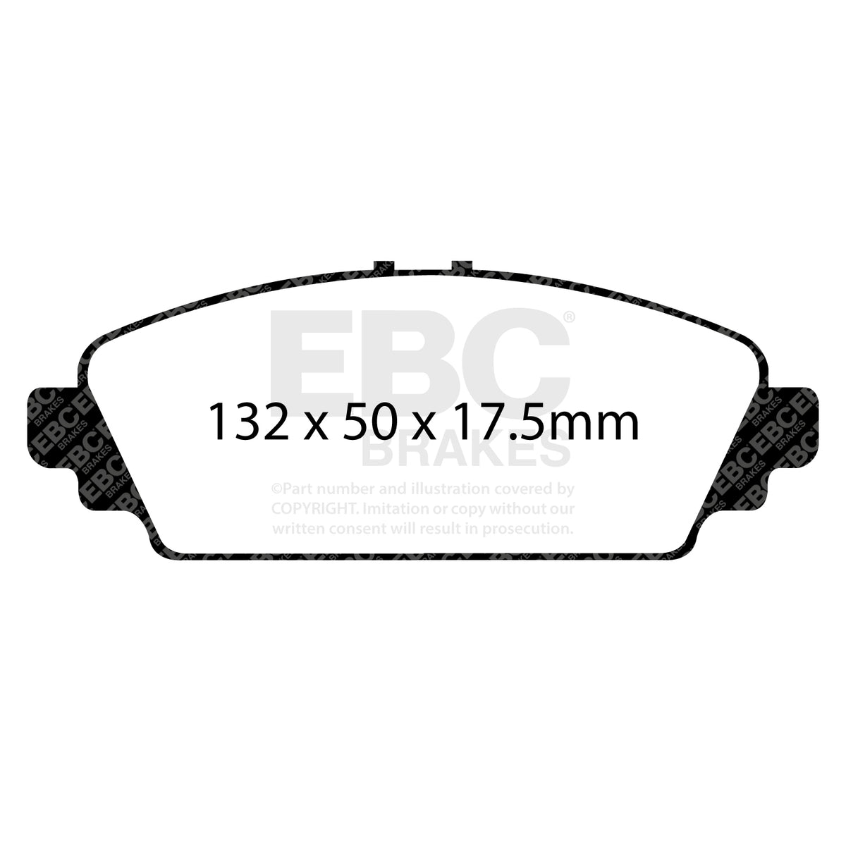 EBC Front GreenStuff Brake Pads - Honda Accord / Honda Civic (7th Gen) (DP21544) — view 2