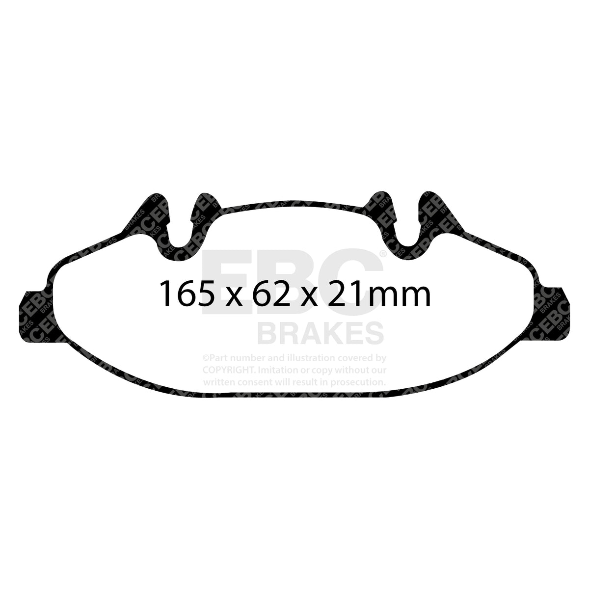 EBC Front Ultimax Brake Pads - Mercedes-Benz Commercial Vito (W639) / Mercedes-Benz Viano (DP1553) — view 2