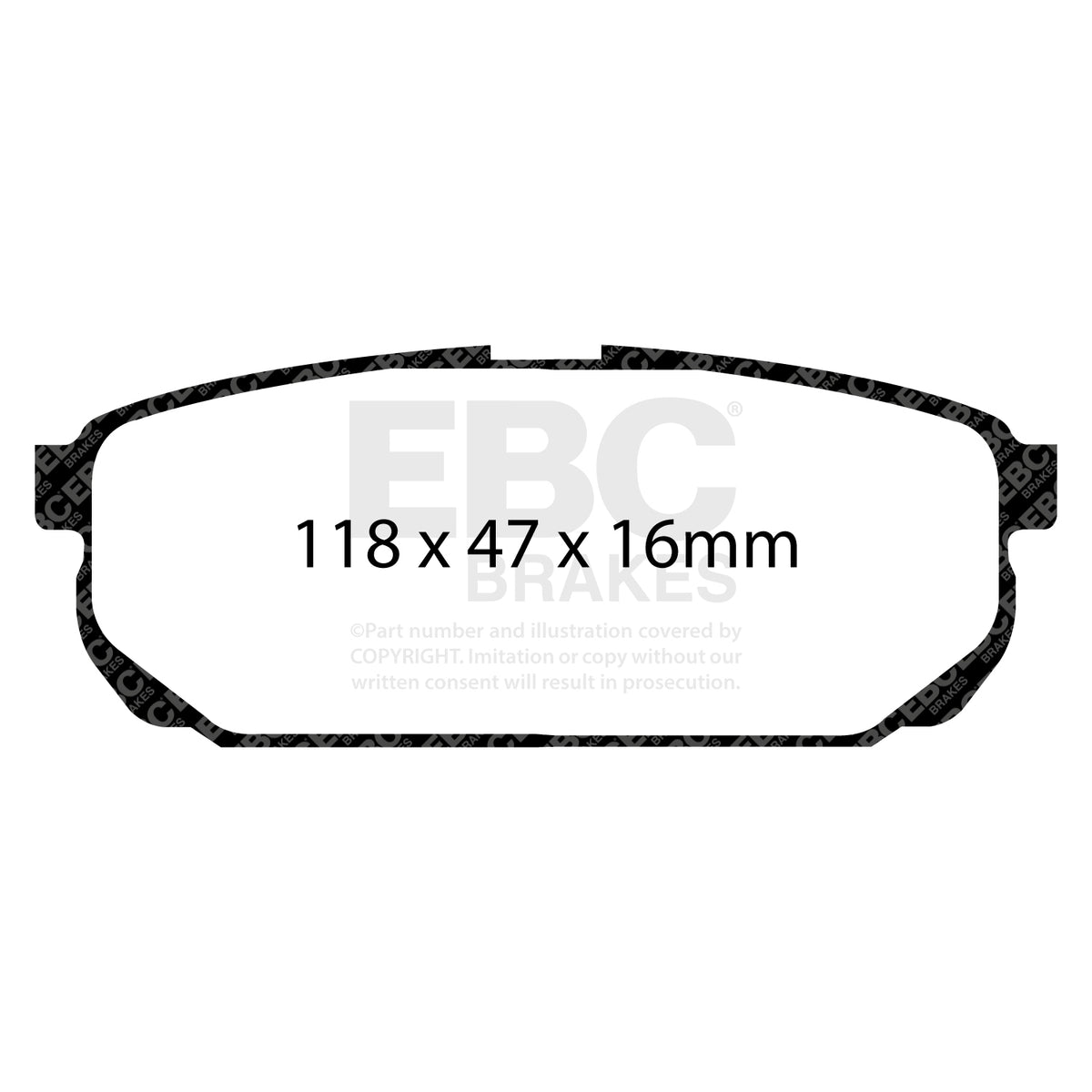 EBC Rear Ultimax Brake Pads - Kia Sorento (DP1559) — view 2
