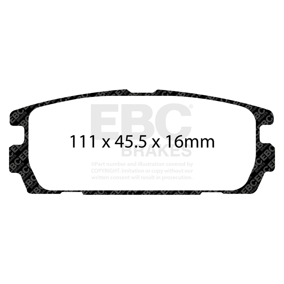 EBC Rear Ultimax Brake Pads - Hyundai Terracan (DP1565) — view 2