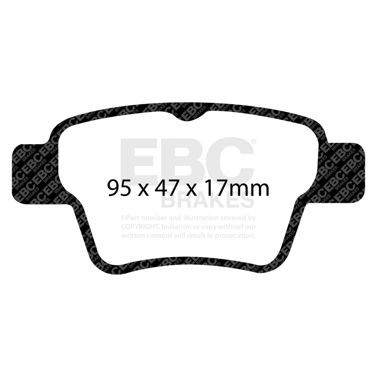 EBC Rear GreenStuff Brake Pads - Peugeot 307 / Citroen C4 (DP21575) — view 2