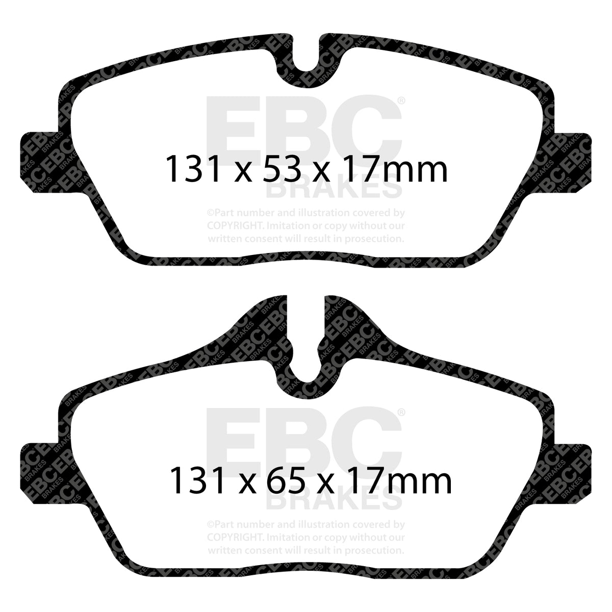 EBC Front YellowStuff Brake Pads - BMW 1 Series (E87) / BMW 1 Series (E81) (DP41578R) — view 2