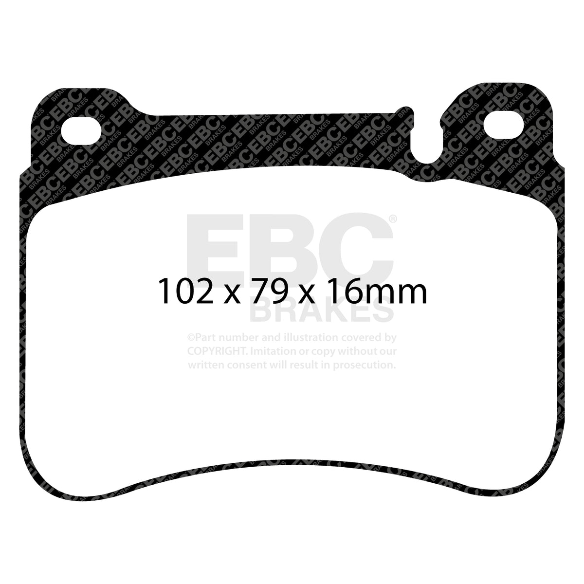 EBC Front Ultimax Brake Pads - Mercedes-Benz CLK (C209) / Mercedes-Benz C-Class (W203) (DP1590) — view 2