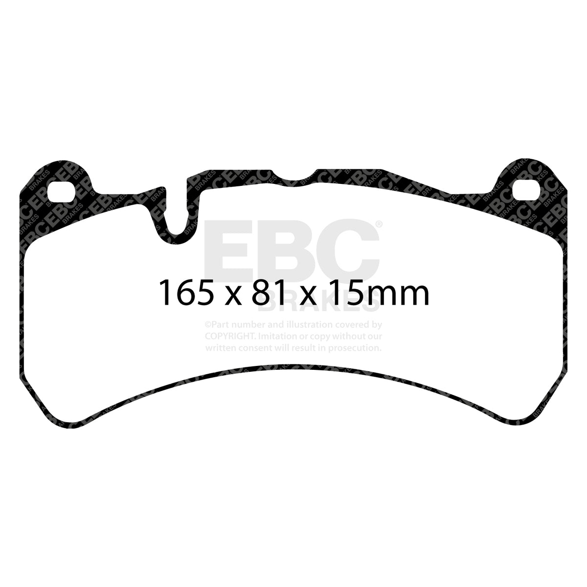 EBC Front Racing RP-X Brake Pads - Maserati Quattroporte (M156) / Maserati Ghibli (M157) (DP81591RPX) — view 2