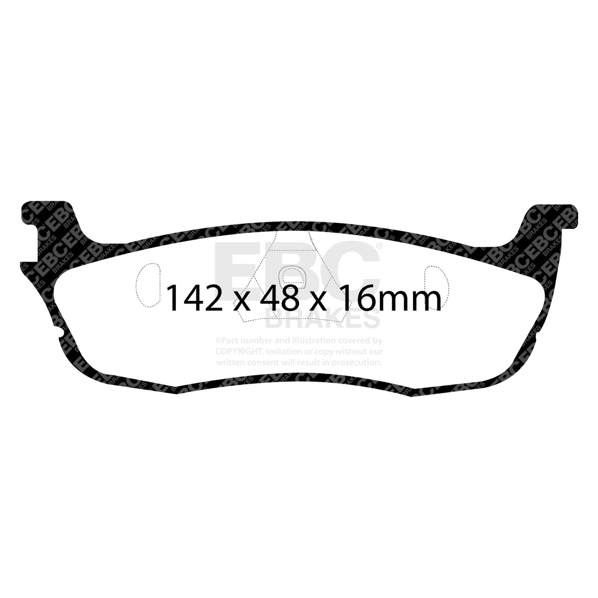 EBC Rear GreenStuff Brake Pads - Ford Expedition / Ford F150 (DP61601) — view 2